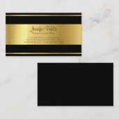 Carte De Visite Design professionnel élégant Premium Silk Luxe (Devant / Derrière)