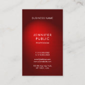 Carte De Visite Design professionnel glamour Moderne tendance Plai (Dos)
