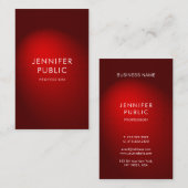 Carte De Visite Design professionnel glamour Moderne tendance Plai (Devant / Derrière)