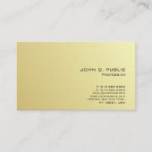 Carte De Visite Design professionnel Gold Look Premium Lin Luxe (Devant)