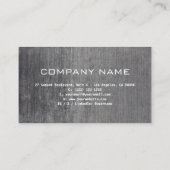 Carte De Visite Design professionnel gris blanc Code QR moderne (Dos)