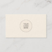 Carte De Visite Design professionnel Modèle Gold Look Texte (Devant)