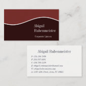 Carte De Visite Design professionnel moderne (Devant / Derrière)