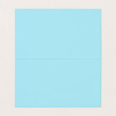 Carte De Visite Design professionnel moderne bleu clair (Intérieur déplié)