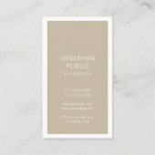 Carte De Visite Design professionnel moderne design propre (Dos)