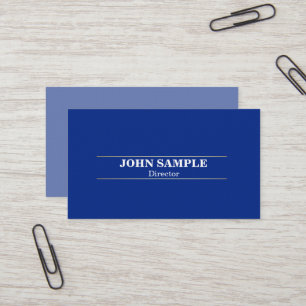 Carte De Visite Design professionnel moderne élégant Bleu Or