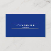 Carte De Visite Design professionnel moderne élégant Gold Blue (Devant)