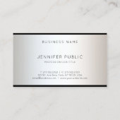 Carte De Visite Design professionnel moderne et glamour Design élé (Dos)