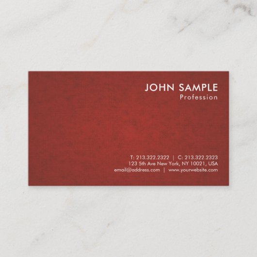 Carte De Visite Design professionnel moderne Graceful Luxe (Devant)