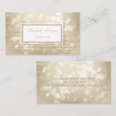 Carte De Visite Design Professionnel Moderne, Gratuit, Bokeh (Devant / Derrière)