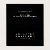 Carte De Visite Design professionnel moderne gris foncé (Extérieur déplié)