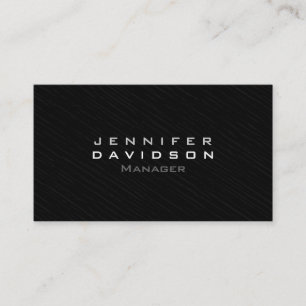 Carte De Visite Design professionnel moderne gris foncé