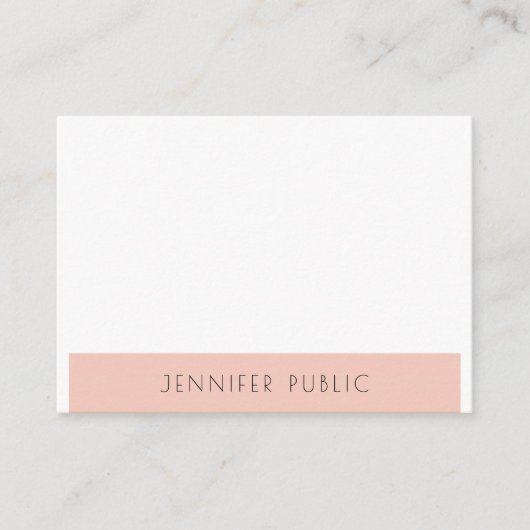 Carte De Visite Design professionnel moderne Modèle design simple (Devant)