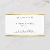 Carte De Visite Design professionnel moderne or look design élégan (Devant)