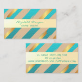 Carte De Visite Design professionnel moderne, Rayures (Devant / Derrière)