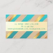 Carte De Visite Design professionnel moderne, Rayures (Dos)