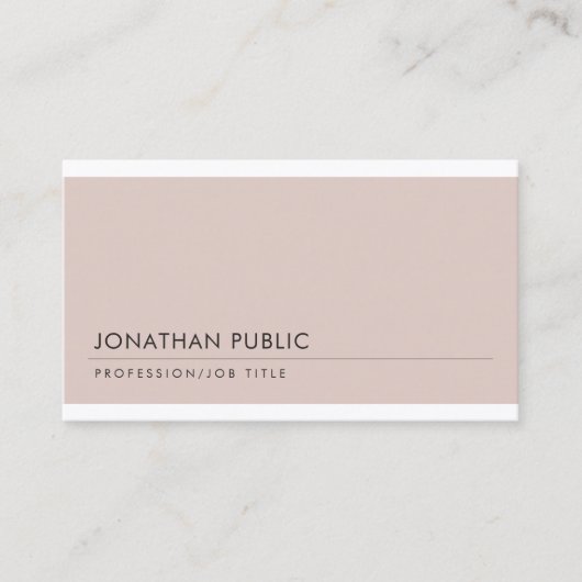 Carte De Visite Design professionnel moderne tendance Cool gracieu (Devant)