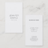 Carte De Visite Design propre créatif Design professionnel Plain m (Devant / Derrière)