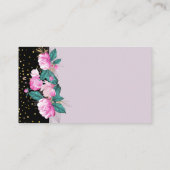 Carte De Visite Design Propre rose Floral Événement Business Papet (Dos)