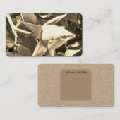 Carte de visite design rose  (Devant / Derrière)