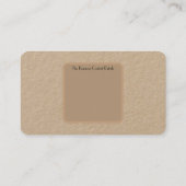 Carte de visite design rose  (Dos)