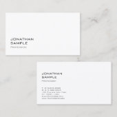 Carte De Visite Design simple classique Moderne Cool moderne tenda (Devant / Derrière)