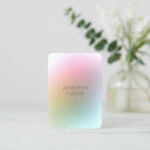 Carte De Visite Design simple élégant Coloré Moderne tendance (Debout devant)