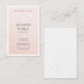Carte De Visite Design simple élégant Luxe moderne tendance (Devant / Derrière)