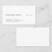 Carte De Visite Design simple et créatif Modèle moderne élégant (Devant / Derrière)