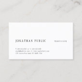 Carte De Visite Design simple et créatif Modèle moderne élégant (Devant)