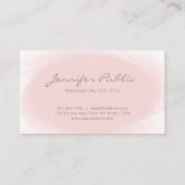 Carte De Visite Design simple et élégant Blush Rose Or tendance (Devant)