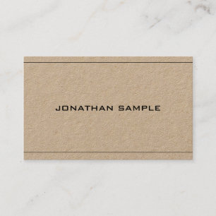 Carte De Visite Design simple et élégant Professionnel Plat Luxe