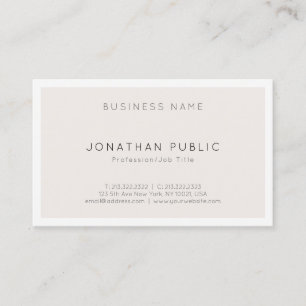 Carte De Visite Design simple et minimaliste moderne créatif