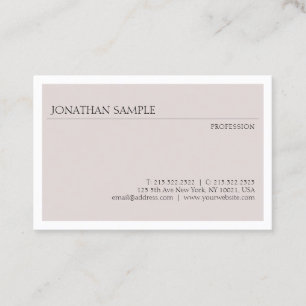 Carte De Visite Design simple et moderne Modèle professionnel élég