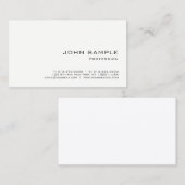 Carte De Visite Design simple et moderne professionnel (Devant / Derrière)