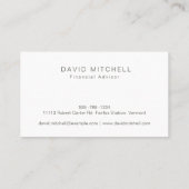 Carte De Visite Design Simple Et Sophistiqué Marque Vert Sage (Dos)