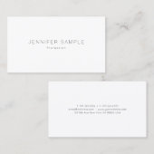 Carte De Visite Design simple et tendance Modèle professionnel mod (Devant / Derrière)