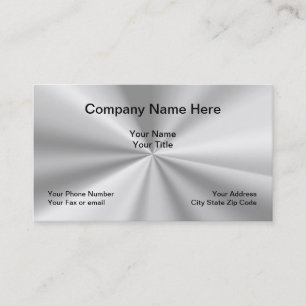 Carte De Visite Design simple look métallique