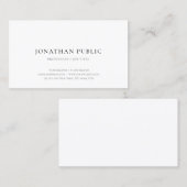 Carte De Visite Design simple moderne Élégant Modèle professionnel (Devant / Derrière)