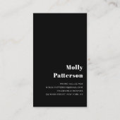 Carte De Visite Design Simple Moderne Grad Photo Nom Graduation (Dos)