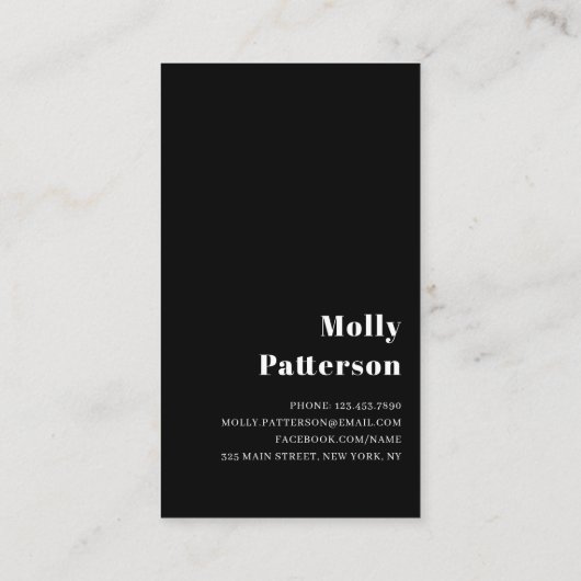 Carte De Visite Design Simple Moderne Grad Photo Nom Graduation (Dos)