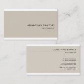 Carte De Visite Design sophistiqué Design tendance Simple Moderne  (Devant / Derrière)