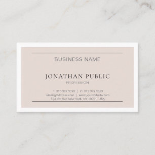 Carte De Visite Design sophistiqué Moderne minimaliste tendance