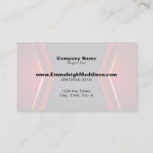 Carte De Visite Design sportif Abstrait moderne | bleu marine (Dos)