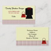 Carte De Visite Design tendance de mode affaires (Devant / Derrière)