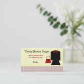 Carte De Visite Design tendance de mode affaires (Debout devant)