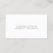 Carte De Visite Design tendance Design moderne Design simple Luxe  (Dos)