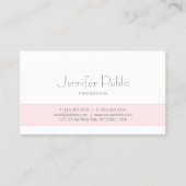 Carte De Visite Design tendance Elégant Monogramme propre Plaine L (Devant)