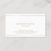 Carte De Visite Design tendance manuscrit or script Glam Luxury De (Dos)