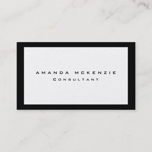 Carte De Visite Design unique créatif minimaliste tendance (Devant)